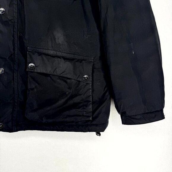 Nautica Mens XL Black Full Zip Utility Jacket Puffer Lined Winter Coat - Picture 4 of 11